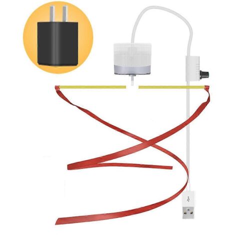 Ventilateur de plafond USB anti-mouches et insectes, protège vos aliments, câble de 3,26 m avec interrupteur et trois têtes. (1/5)