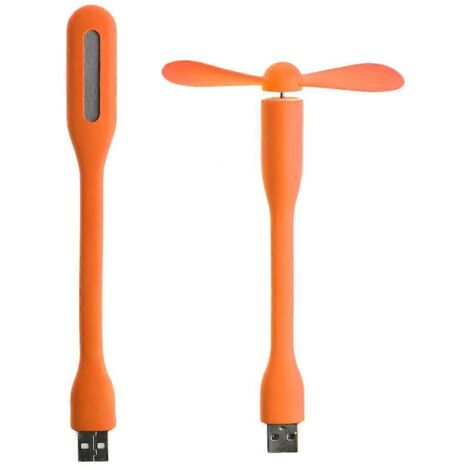 Ventilateur USB 5V avec lampe LED USB pour batterie externe, ordinateur portable et gadget (1/5)