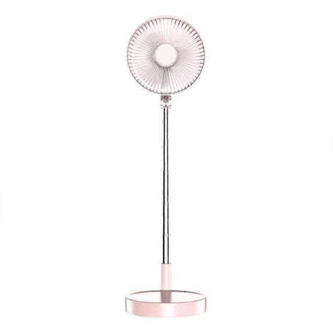 Ventilateur pliable de 7,8 pouces, batterie de 6000 mAh, contrôle par application, minuterie, ventilateur oscillant télescopique à 4 vitesses (1/5)