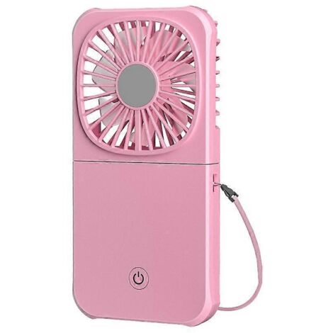 Mini ventilateur électronique portable 1800 mAh avec support pour téléphone et alimentation USB (1/5)