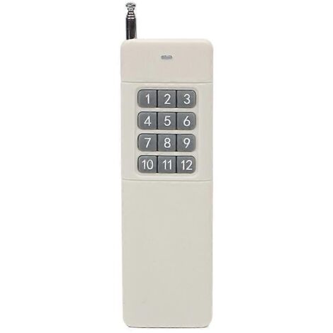 Télécommande 433 MHz haute puissance 1/2/4/6/8/12 canaux pour moteur - 12 touches (1/5)