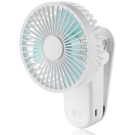 Ventilateur à clip magnétique, mini ventilateur portable, facile à tenir, rechargeable par USB, ventilateur personnel (1/5)