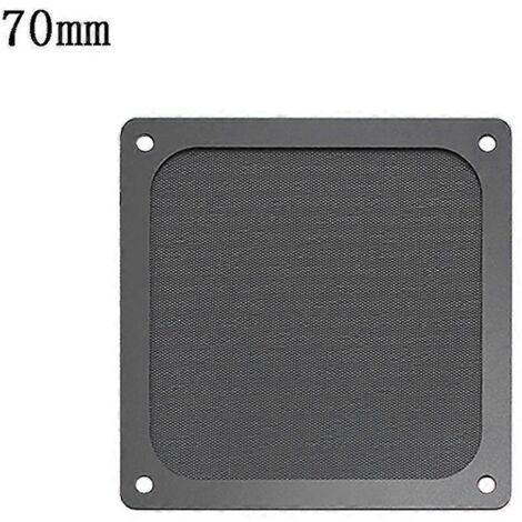 Filtre à poussière magnétique, grille de protection anti-poussière pour ventilateur, avec trou pour PC - 70 mm x 70 mm (1/5)