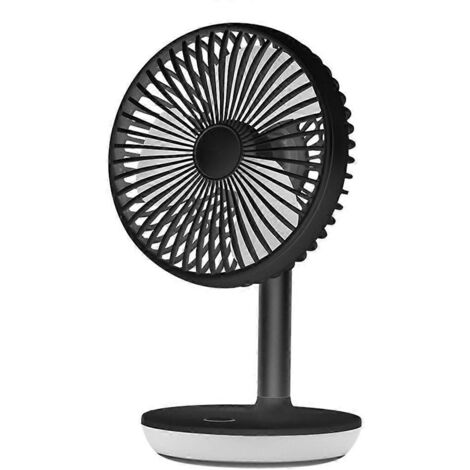 Mini ventilateur de bureau/de table ultra silencieux, 4 modes, batterie 4000 mAh, USB personnel (1/5)