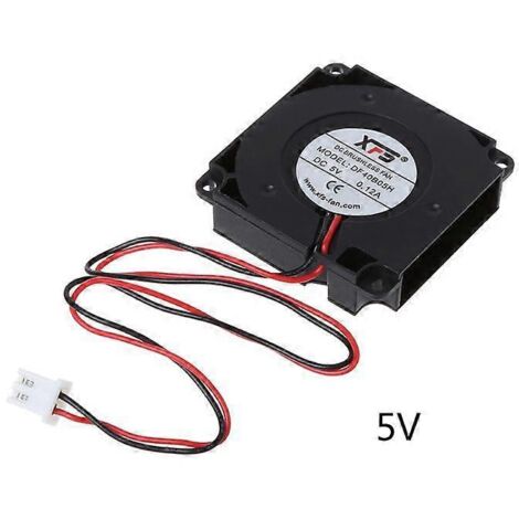 Ventilateur de refroidissement pour imprimante 3D à roulement à billes turbo CC, accessoires, câble 5V 12V-5V- (1/5)