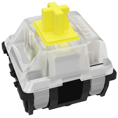 Interrupteurs optiques KS 15 Outemu, interrupteur d'axe DIY pour clavier optique SMD - 10 axes jaunes (1/5)