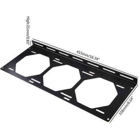 Support de montage DIY pour radiateur de ventilateur 12/14 cm - 120 240 360 480 mm - SPJ-360L (1/5)