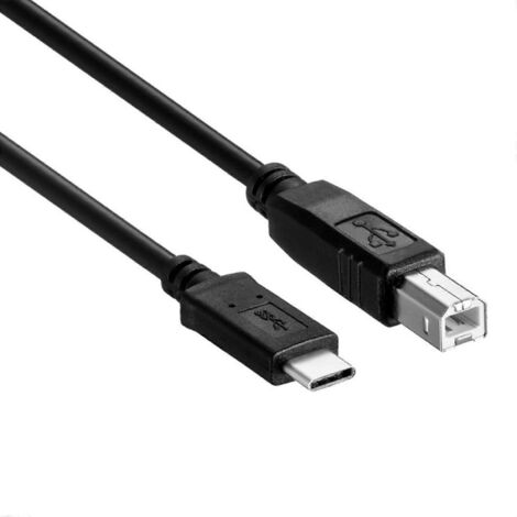 Câble USB haute vitesse pour imprimante, câble USB-C vers USB-B 2.0, câble pour scanner USB-C - 5 m (1/5)
