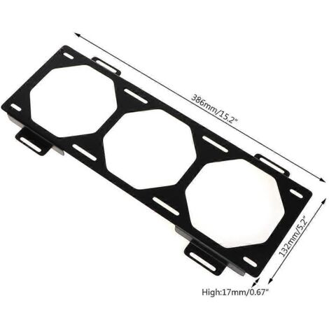 Support de montage DIY pour radiateur de ventilateur 12/14 cm - 120 240 360 480 mm - SPJ-360M (1/5)