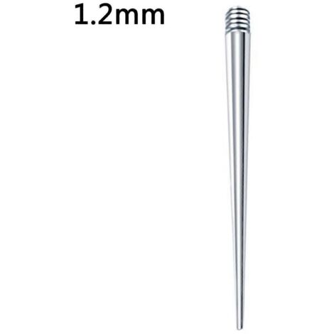 Tige filetée pour piercing lèvre, ongle, tatouage, nombril, pour éviter les rayures - Filetage extérieur de 1,2 mm (1/5)