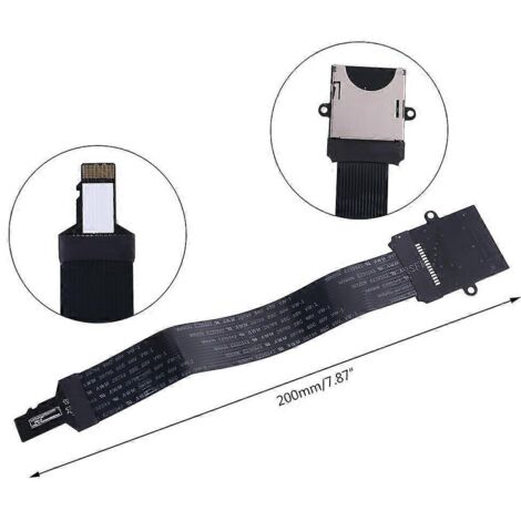 Câble d'extension flexible TF mâle vers Micro SD femelle FPC - 12 cm (1/5)