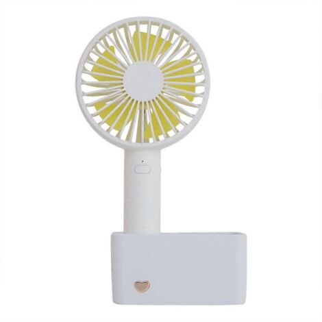 Ventilateur portable USB, mini ventilateur de bureau avec batterie rechargeable. (1/5)