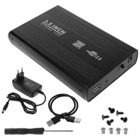 Disque dur externe 3,5" pour boîtier, compatible USB 2.0 et USB 3.0, stockage SATA