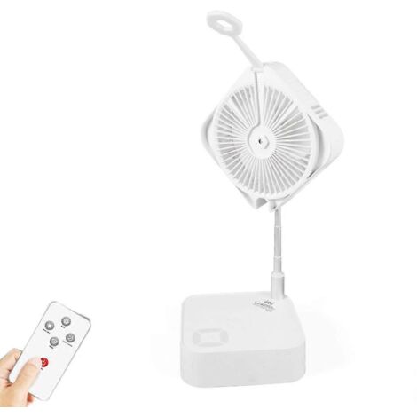 Ventilateur de bureau pliable à hauteur réglable, rechargeable par USB, pour bureau et extérieur - Version intelligente FK10 (1/5)