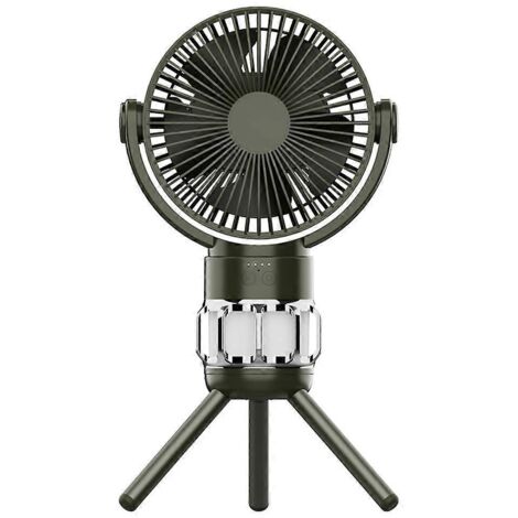 Ventilateur électrique portable rechargeable sur trépied de bureau, rafraîchisseur d'air, ventilateur de plafond (1/5)