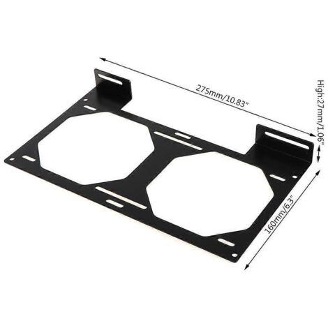Support de montage DIY pour radiateur de ventilateur 12/14 cm - 120 240 360 480 mm - SPJ-240LA (1/5)