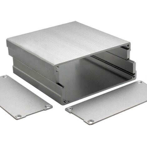 Boîtier en aluminium 100 x 97 x 40 mm pour circuit imprimé électronique, boîte de protection pour projets. (1/5)