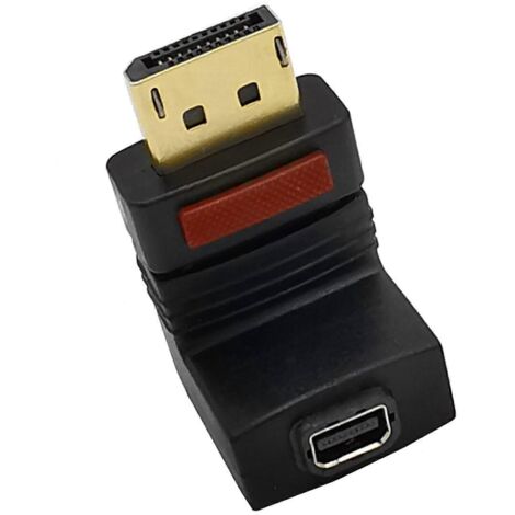 Adaptateur de câble vidéo portable DisplayPort vers Mini DisplayPort 90 anticorrosion - pliable (1/5)