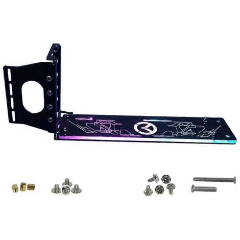 Support de montage vertical pour carte graphique PCI-E avec LED RGB 5V 12V-5V- (1/5)