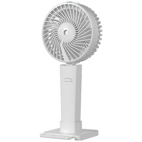 Ventilateur portable silencieux, mini ventilateur rechargeable USB avec brumisateur et lumière LED. (1/5)