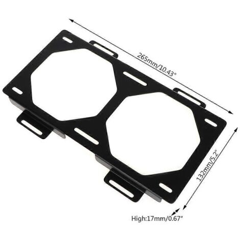 Support de montage DIY pour radiateur de ventilateur 12/14 cm - 120 240 360 480 mm - SPJ-240M (1/5)