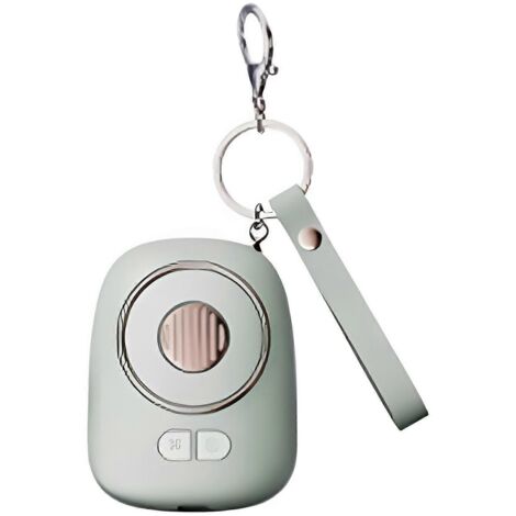 Ventilateur porte-clés portable rechargeable USB, 3 vitesses réglables, idéal pour le bureau (1/5)