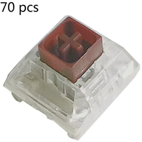Interrupteurs Kailh Box noirs, rouges, marrons et blancs RGB SMD 3 broches anti-poussière pour clavier - 70-marron (1/5)