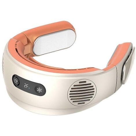 Ventilateur de cou portable sans pales 5000 mAh avec affichage numérique (1/5)