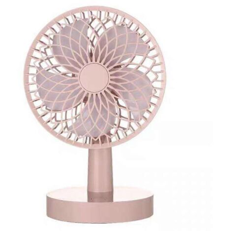 Ventilateur portable USB de bureau, mini ventilateur de table personnel rotatif à effet vibratoire pour la tête (1/5)