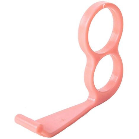 Support anti-chute pour téléphone portable, support en plastique en forme de L, support portable avec anneau pour les doigts (1/5)