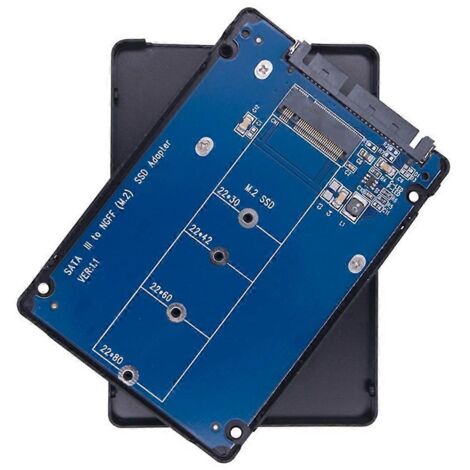 Adaptateur MSATA NGFF vers SATA carte adaptateur M.2 SATA 2.5 pouces adaptateur SSD M.2-Ngff vers SATA- (1/5)