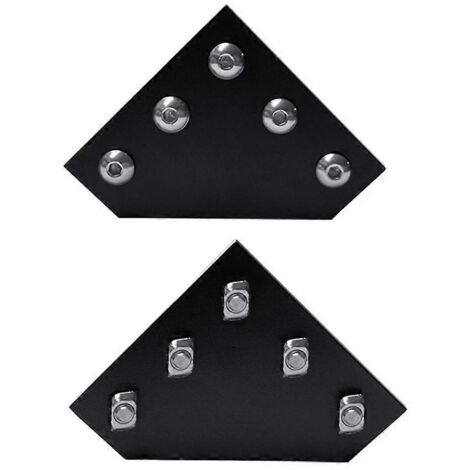 Plaque de jonction T/L à 5 trous, équerre d'angle, bande de connexion pour profilé en T 2020 (1/5)