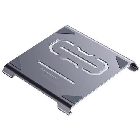 Support pour ordinateur portable en alliage d'aluminium antidérapant avec système de refroidissement intégré. (1/5)