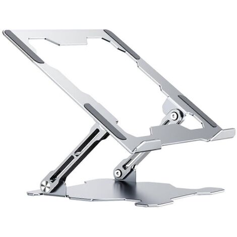 Support pour ordinateur portable réglable en hauteur, plateforme ergonomique en aluminium pour ordinateur portable (1/5)