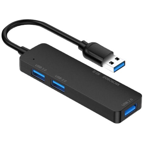 Hub USB 3.0 Type C 5 en 1 avec lecteur de cartes TF/SD et débit de 5 Gbit/s. (1/5)