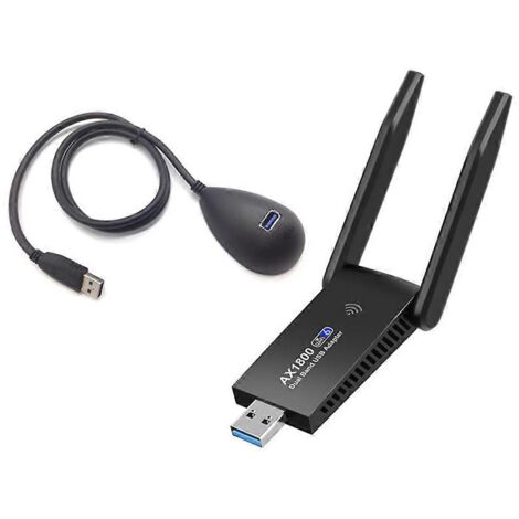 Adaptateur WiFi 6 USB 3.0 AX1800 double bande 2,4 GHz/5 GHz Mini émetteur réseau WiFi - AX1800 (1/5)