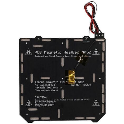 Plateaux chauffants magnétiques pour imprimantes Prusa MK52, MK2.5, MK3 et MK3S (+/-sans aimant) (1/5)
