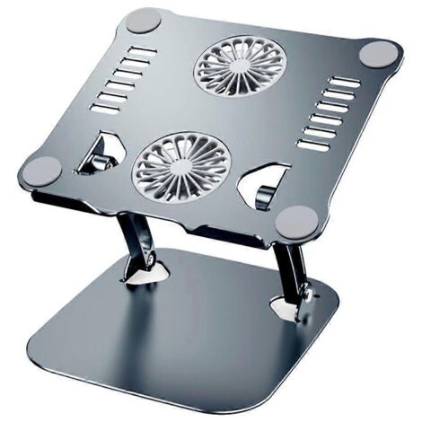 Support pour ordinateur portable MacBook, pliable et réglable, en alliage d'aluminium. (1/5)