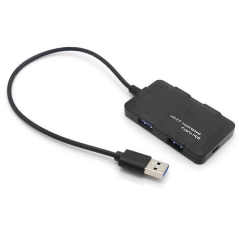 Répartiteur multi-ports USB Type-C 2.0 à 4 ports pour PC, ordinateur portable et ordinateur de bureau - Interface USB (1/5)
