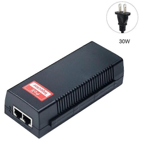 Adaptateur injecteur PoE à port unique PSE30TG 30 W 10/100/1000 Mbps IEEE 802.3af/at-US (1/5)