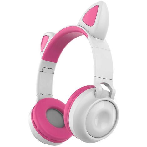 Casque lumineux pour oreilles de chat, compatible Bluetooth, Firewire, bouchons d'oreilles pour enfants, motif dessin animé, pour la course à pied. (1/5)