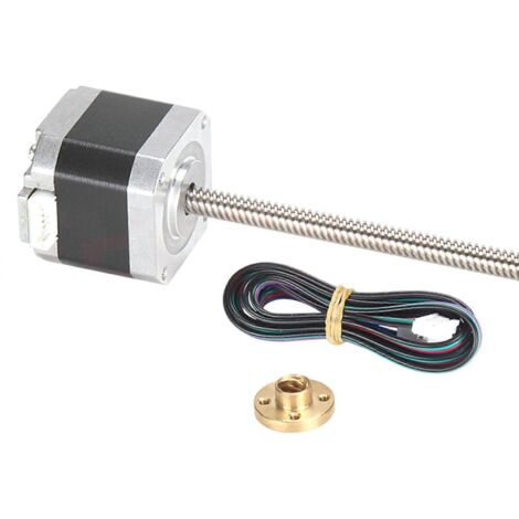 Moteur pas à pas Nema17 biphasé à 4 fils pour imprimante 3D CNC axe Z - B (sans câble) (1/5)