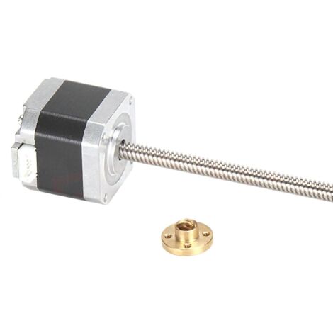 Moteur pas à pas Nema17 biphasé à 4 fils pour imprimante 3D CNC axe Z - A avec câble (1/5)