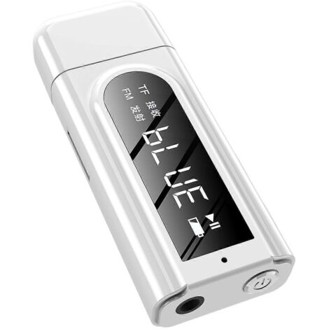Émetteur-récepteur sans fil USB BT5.0 Mini stéréo avec adaptateur AUX+FM et écran LCD (1/5)