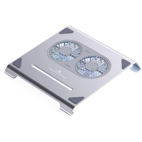 Support de refroidissement pour ordinateur portable Boneruy avec 2 ventilateurs silencieux et rehausseur compact (1/5)
