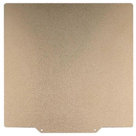 Tôle d'acier Pei à revêtement en poudre double face pour impression 3D, surface carrée - 235 mm (1/5)