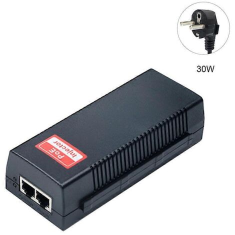Adaptateur injecteur PoE à port unique PSE30TG 30 W 10/100/1000 Mbps IEEE 802.3af/at-EU (1/5)