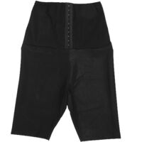 Shorty Gainant Femme Haute Taille avec Boutons Galbants pour Sauna Yoga Sport Taille 2XL/3XL