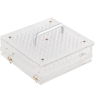Machine de Remplissage de Capsules Manuel avec 100 Emplacements, Kit de Remplissage de Poudre avec Poignée pour Gélules Plates Taille 5