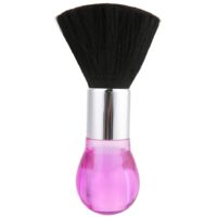 Pinceau à Poussière pour Cou et Visage - Outil de Coiffure Barbier pour Nettoyer et Styler les Cheveux (Rose)